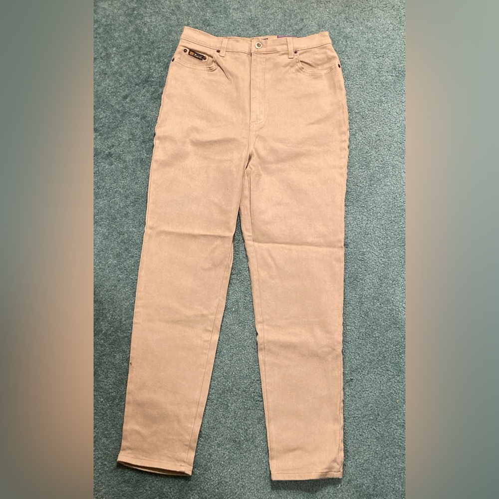 NWT Route 66 Vintage 90s Jeans Stretch Fit High Rise Denim Tan Size 15/16 - Picture 10 of 12